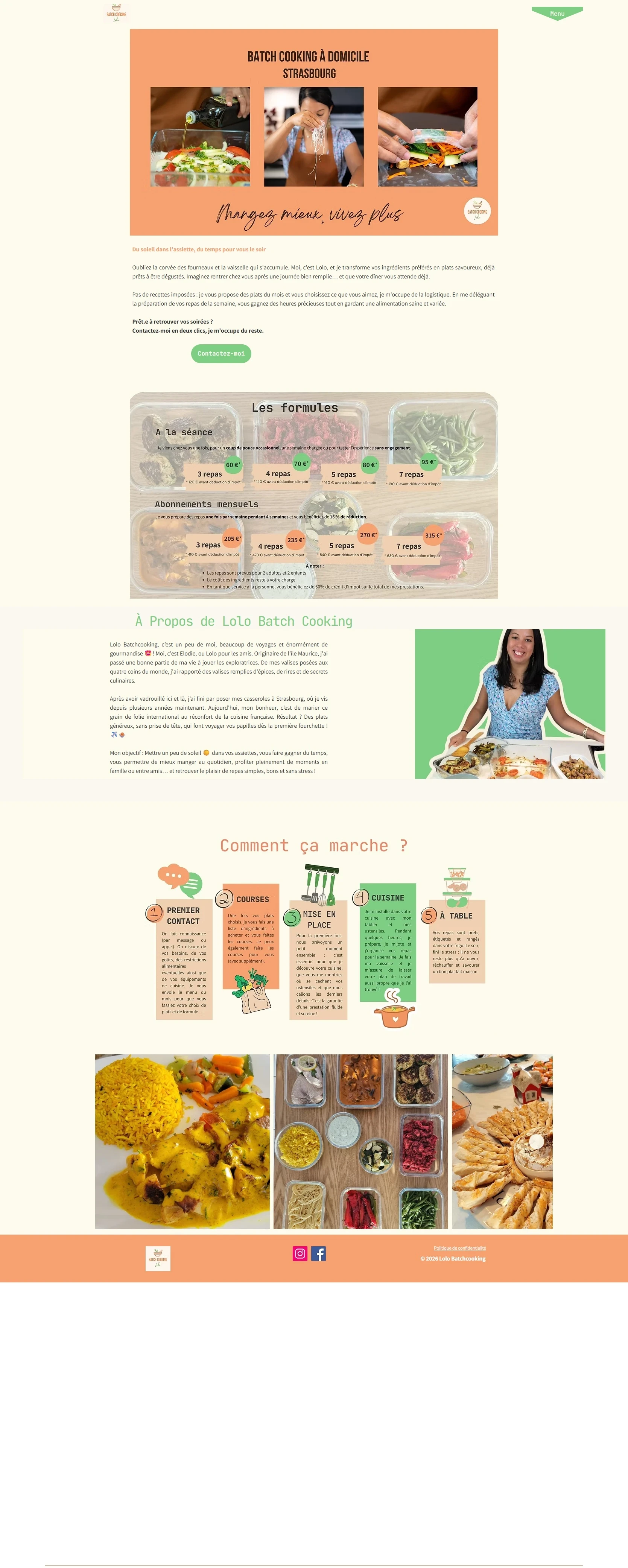 Lolo Batch Cooking — avant