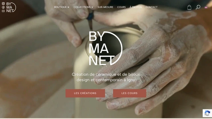 Page d'accueil du site By Manet