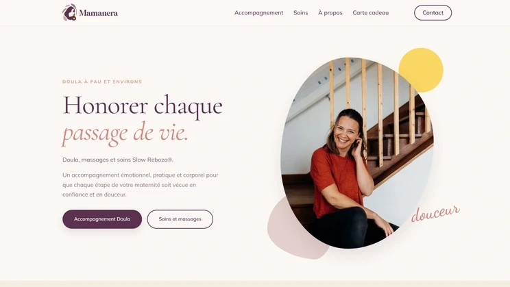 Page d'accueil du site Mamanera