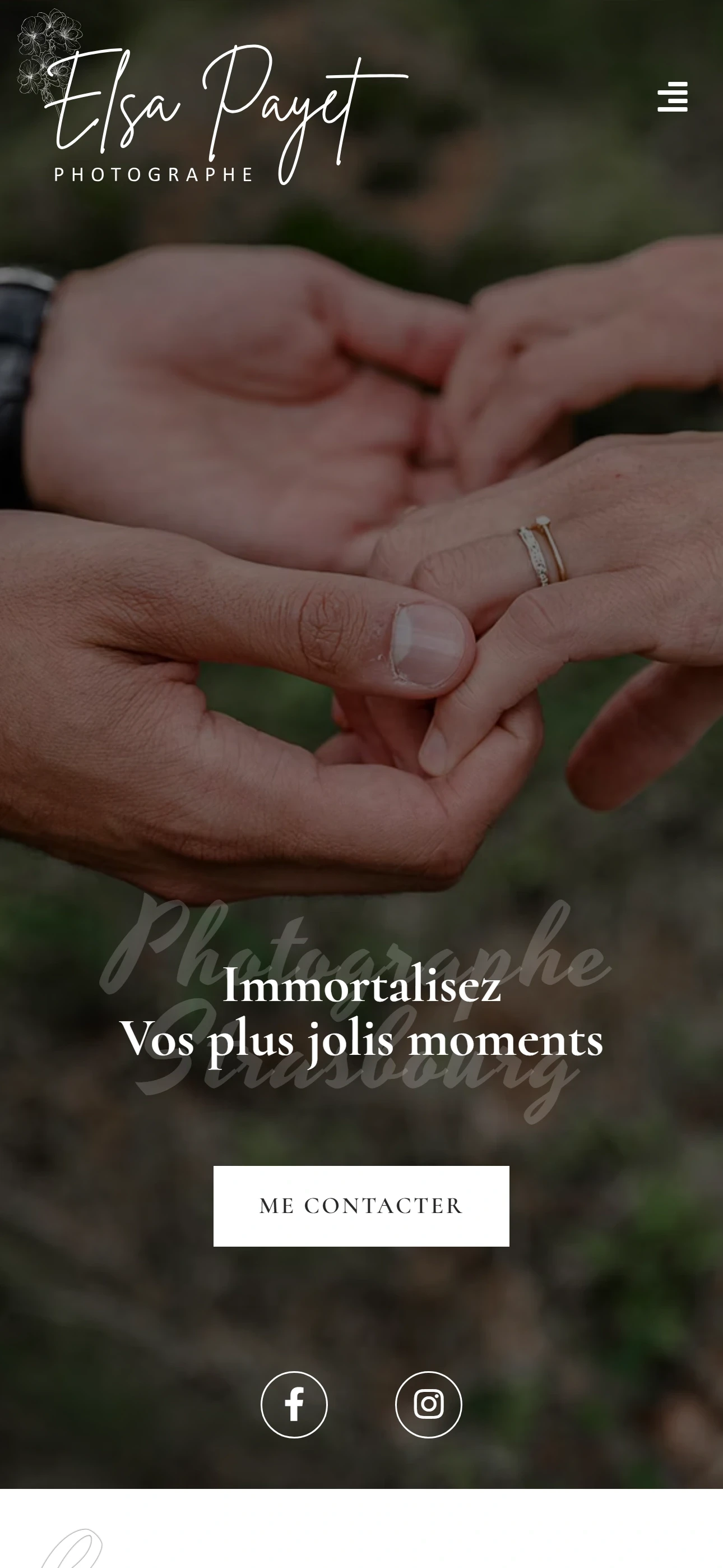 Version mobile du site Elsa Payet