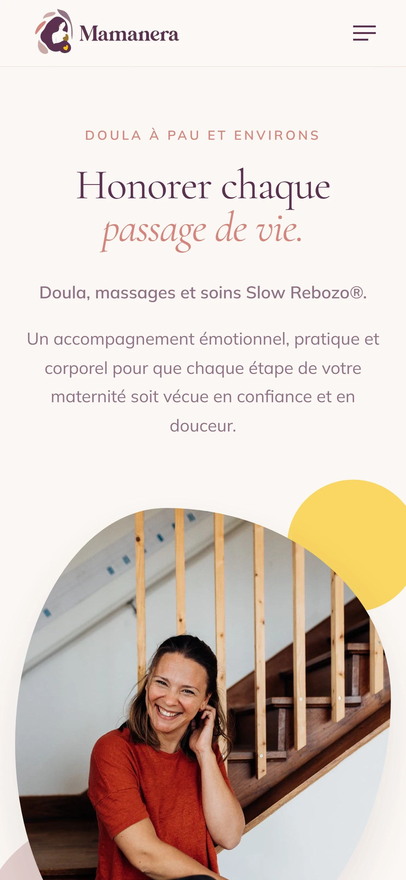 Version mobile du site Mamanera