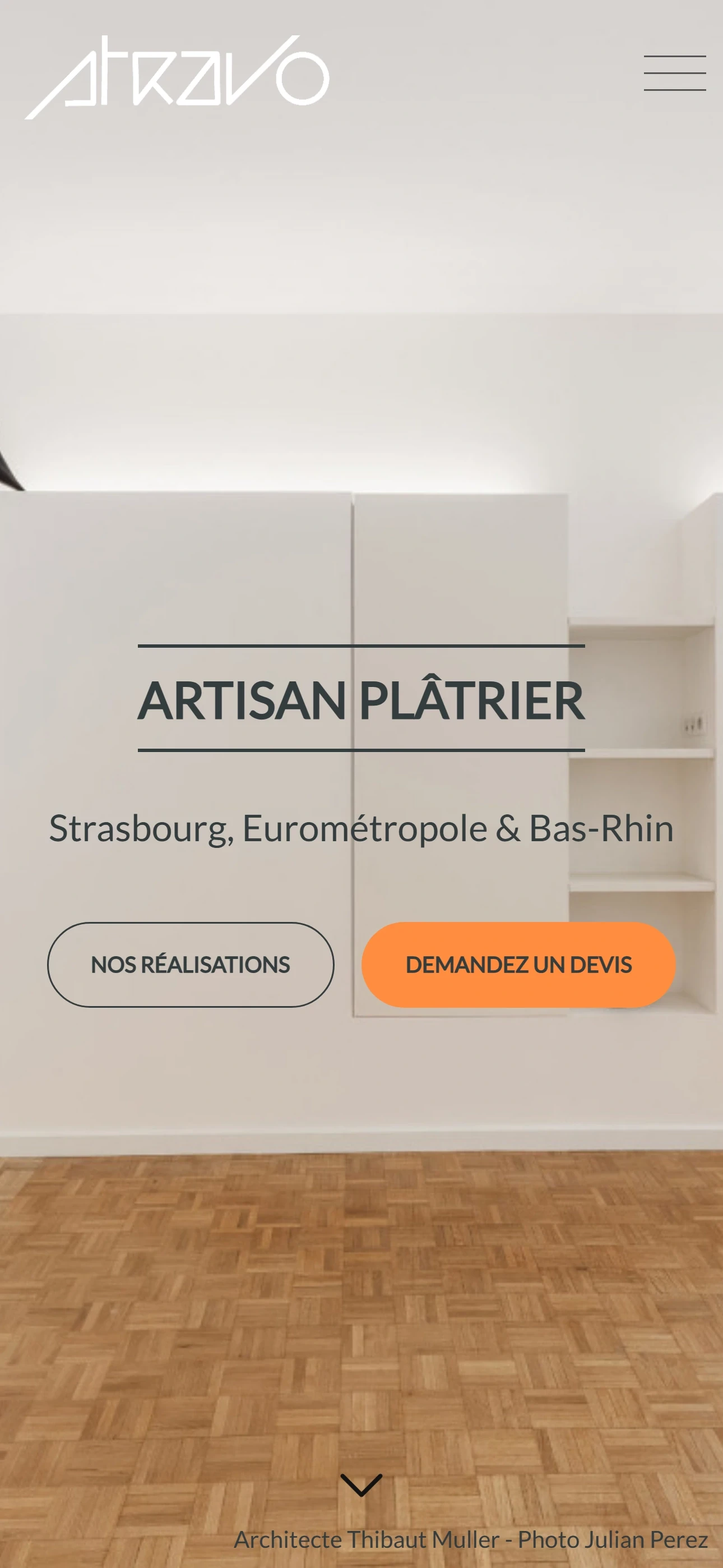 Version mobile du site Stravo